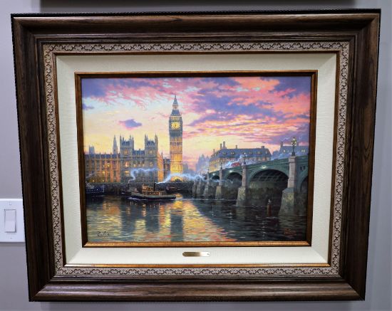 Picture of Thomas Kinkaid 'London' Limited Edition Embellished Lithograph