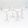 Picture of Vintage Set of 4 'Bacchus' Champagne Saucers by Bayel, France