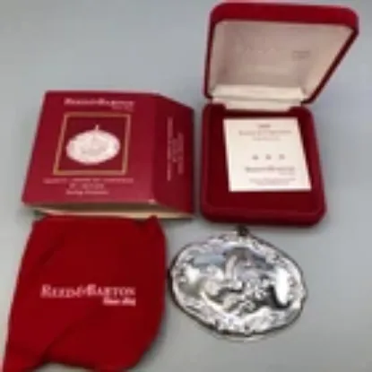 Picture of Reed & Barton Sterling Songs of Christmas Ornament, "Joy to the World", boxed