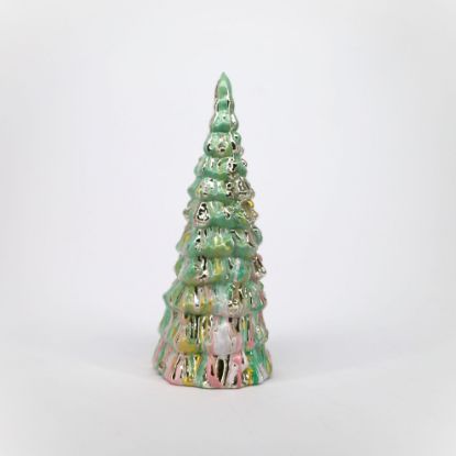Picture of One Hundred 80 Degrees Large Green and Pink Marbled Glass Tree By Glitterville  