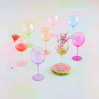 Picture of One Hundred 80 Degrees Rainbow Wine Glass