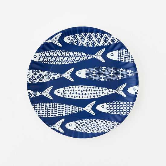 Picture of One Hundred 80 Degrees School of Fish Melamine Platter