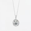Picture of 14k White Gold 1.66Ct Solitaire Diamond Necklace 
