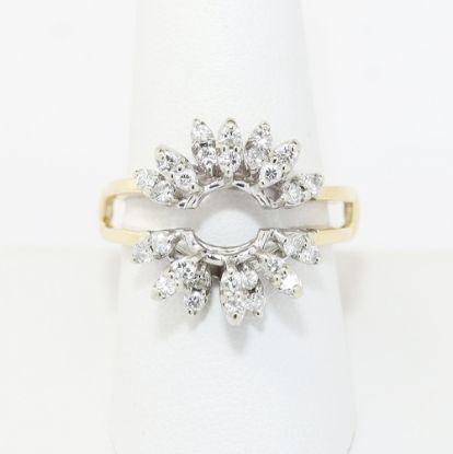 Picture of 14k Two Tone Gold Diamond Jacket Ring  