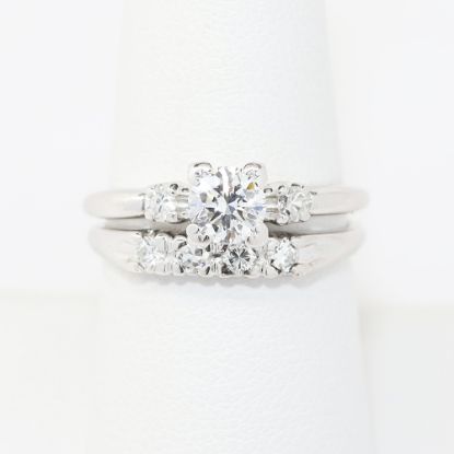 Picture of Platinum Diamond .57Ct Bridal Set 