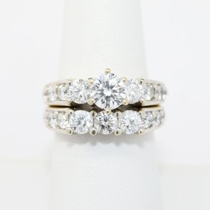 Picture of 14k White Gold Diamond .75Ct Bridal Set  