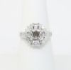 Picture of 18k White Gold Diamond Semi-Mount Ring