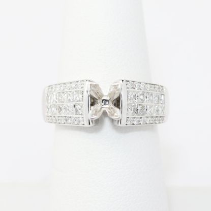 Picture of 14k White Gold Diamond Semi-Mount Ring