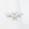 Picture of 14k White Gold .65Ct Princess Cut Diamond Engagement Ring