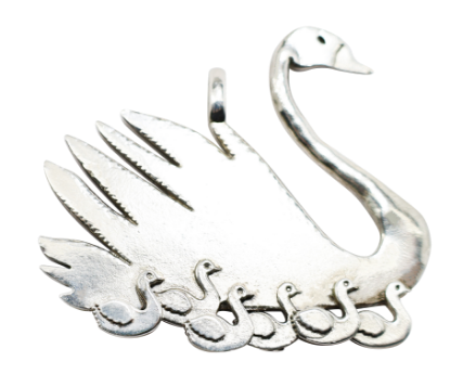 Picture of 12 Days of Christmas, Seven Swans A-Swimming Sterling Silver Ornament