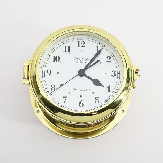 Picture of Weems & Plath Martinique Barometer and Quartz Ship's Bell Bronze Clocks