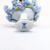 Picture of Vintage Dresden Lace Porcelain Ballerina Figurine in Blue, White & Purple