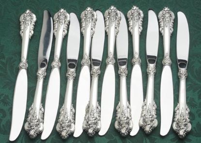Picture of Wallace 'Grande Baroque' 79-Piece Sterling Silver Flatware Set with Chest