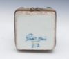 Picture of Limoges Porcelain Blue & Green Arm Chair Trinket Box