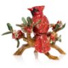 Picture of Jay Strongwater Red Cardinal On Branch Figurine