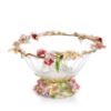 Picture of Jay Strongwater Cornelis Dutch Floral Glass Bowl