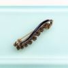 Picture of Stunning Victorian Era 14K Gold, Garnet & Cobalt Blue Enameled Bar Brooch