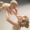 Picture of 1940's Hutschenreuther 'Mother's Darling' Mother & Baby Porcelain Figurine
