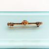 Picture of Victorian Era 14K Yellow Gold, Seed Pearl & Paste Bar Brooch