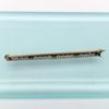 Picture of Art Deco Era 14K Yellow Gold Filigree & Blue Stone (Sapphire?) Bar Brooch