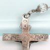 Picture of Antique Sterling Silver, Cut Rock Crystal & 14K Gold (Tested) Rosary By Hmh
