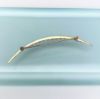 Picture of Vintage 2-Tone 14K Yellow & White Gold & Seed Pearl Crescent Moon Brooch