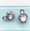 Picture of 1942-45 Eisenberg Brooch & Clip-On Earring Set In Clear Rhinestones