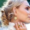 Picture of Julie Vos Classics - Quatro Coin Earring