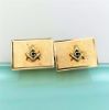 Picture of Vintage Anson Freemason Cufflink And Tie Bar Set With Blue Enamel Detials