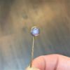 Picture of Vintage 14K Gold & Natural Pale Grey-Blue Star Sapphire Stick Pin
