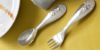 Picture of Christofle "Beebee" Silver Plated 2 Piece Baby Spoon and Fork Set