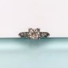 Picture of Art Deco Era Platinum & Old European Cut Diamond Bridal Ring Set