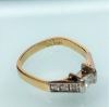 Picture of Vintage 1950'S 18K Gold & Diamond Wedding Band Set