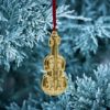 Picture of Wallace 2023 2nd Edition 24k gold plated Violin Ornament, NEW in Box