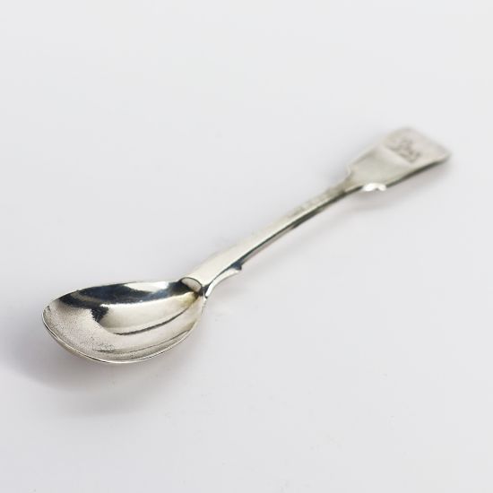 Picture of Antique 1862 English Sterling Silver Chocolate Spoon by Chawner & Co. (George William Adams, London)