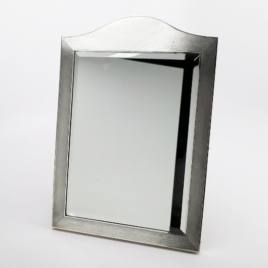 Picture of Vintage 1930 English Sterling Silver Easel Backed Dressing Table Mirror by Goldsmiths & Silversmiths Co. Ltd., London