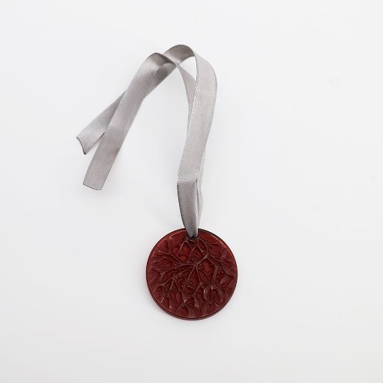 Picture of Lalique 2010 'Gui' Rouge/Red Mistletoe Annual Christmas Ornament