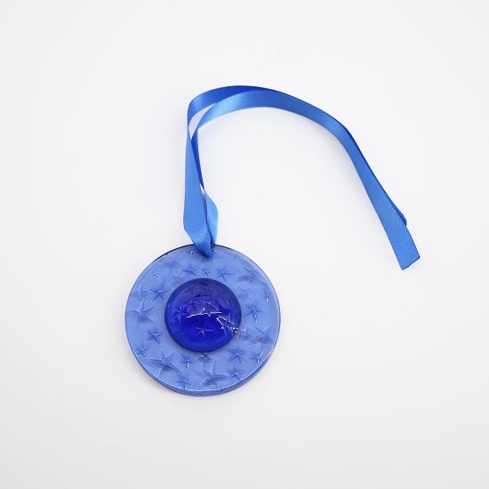 Picture of Lalique 1993 'Celestial Constellation' Sapphire Blue Annual Christmas Ornament