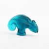 Picture of Lalique Crystal 'Tai-Ta' Chameleon Figurine in Turquoise Blue