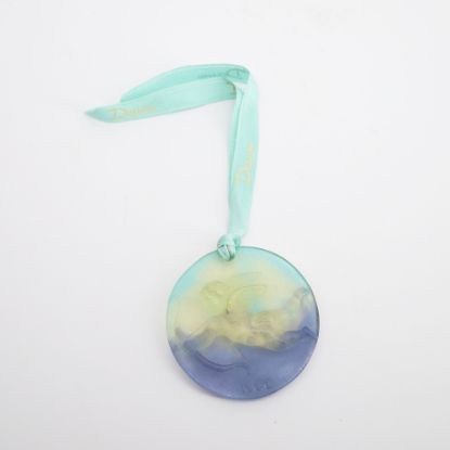 Picture of Daum 1999 Paté de Verre Glass 'Cupid with Bow' Christmas Ornament