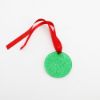Picture of Lalique 1990 'Gui' Emerald Green Mistletoe Annual Christmas Ornament
