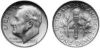 Picture of 90% Silver U.S. Dimes – Roosevelt & Mercury – Random Dates (1964 & Prior).