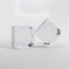Picture of Baccarat Crystal Pair of Dice Paperweights w/ Etched Pips on Each Face