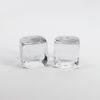 Picture of Baccarat Crystal Pair of Dice Paperweights w/ Etched Pips on Each Face