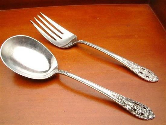 Picture of Salad Set All Silver