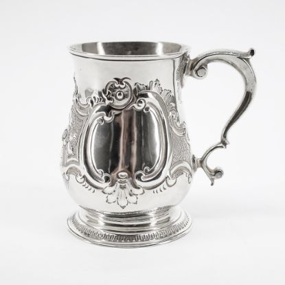 Picture of Antique 1762 English Sterling Silver Tankard, Unknown Maker