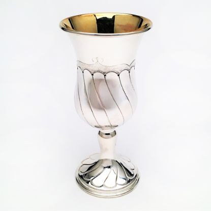 Picture of Sterling Silver Kiddush Cup with Gold Washed Interior by Hazorfim