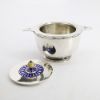 Picture of Antique Reed & Barton Sterling Silver & Cobalt Blue Enamel Lidded Box