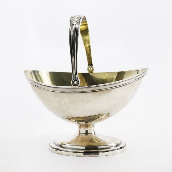 Picture of Antique Gorham Small Sterling Silver Decorative Footed Basket