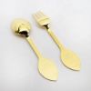 Picture of 1971 Anton Michelsen Annual Christmas Gilt Sterling Silver & Enamel 'Golden Universe' Fork & Spoon Set